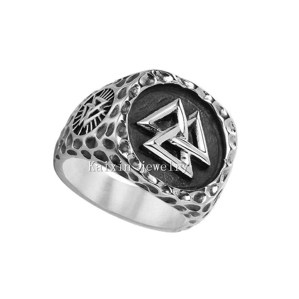 

New products sell well in Nordic Viking totem stainless steel ring, domineering men's jewelry