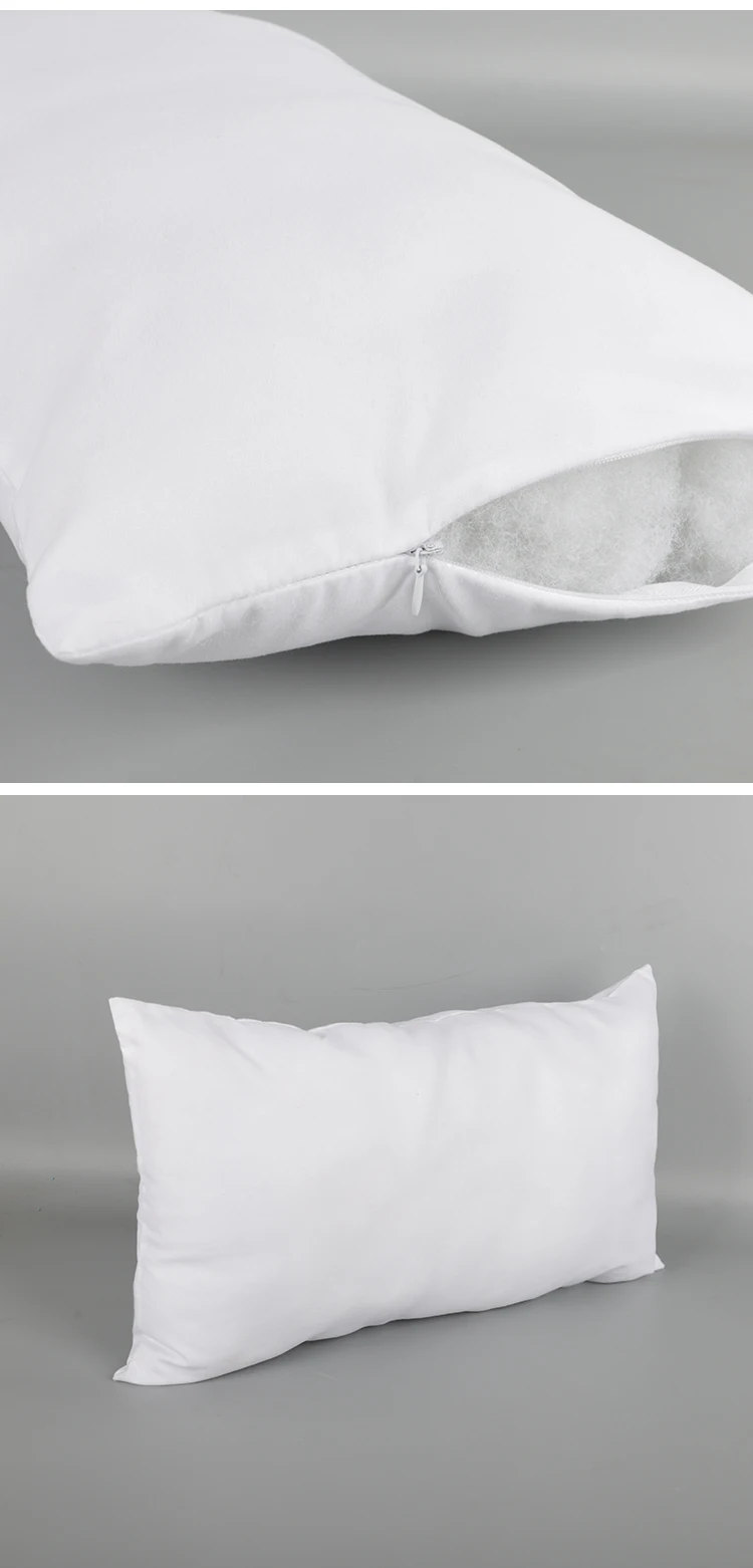 30*50cm Plain White Sublimation Blanks Polyester Pillow Case For Heat
