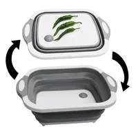 

Amazon's new multifunctional kitchen board plastic folding sink folding cutting board