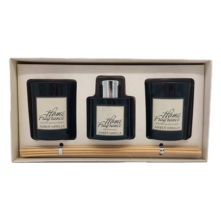 

Liquid Fresh Room Air Freshener Luxury Candle And Reed Diffuser Gift Set