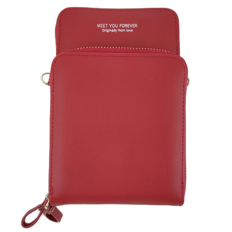 

Custom shoulder crossbody bag small satchel plain weave mobile phone bags