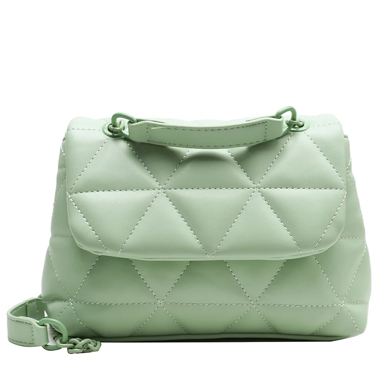 

Wholesale original fashion rhomboids leather texture fashion crossbody New bags women handbags ladies portable bag, 7 colors