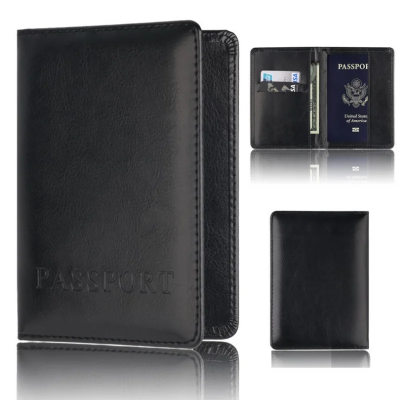 

Amazon hot selling multi-card passport holder ticket clip briefcase business card holder