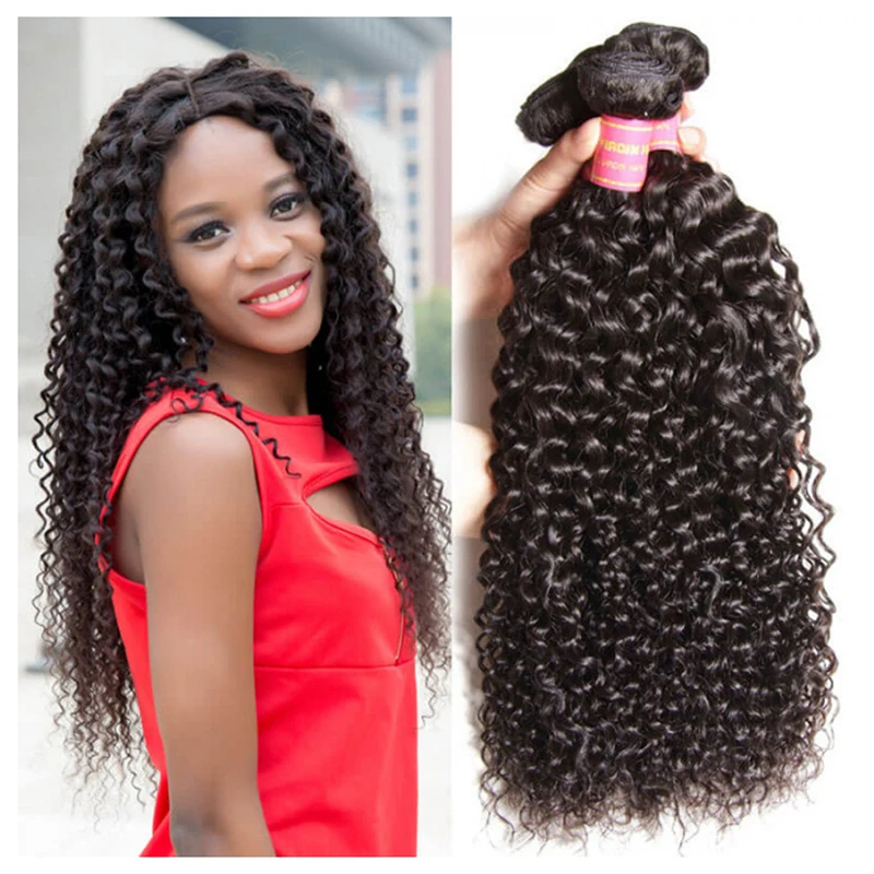 

Wholesale human hair extension high quality Brazilian curly bundles 100% Virgin Hair