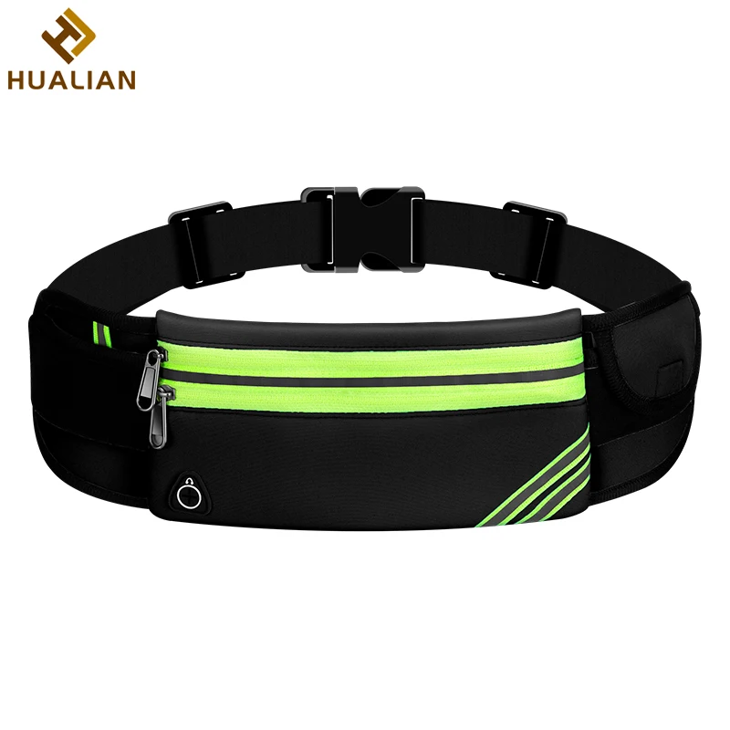

HUALIAN DIMOK ODM OEM Custom Logo Elastic Neoprene Workout Sports Running Waist bag Running belt