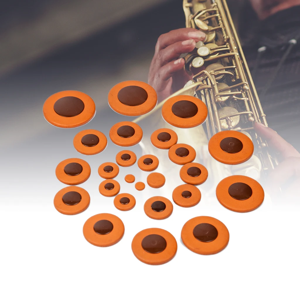 

NAOMI Soprano/Alto/Tenor/Baritone Saxophone Pads For YAM Sax YTS YSS YAS 26 275 200DR 380 480 475 62 & For SELMER Sax 802 803, Orange