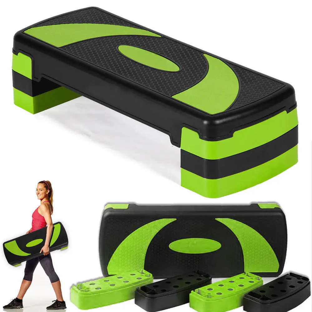 

Adjustable Commercial Gym Fitness Machines Aerobic Step Pedal, Gray,green.orange