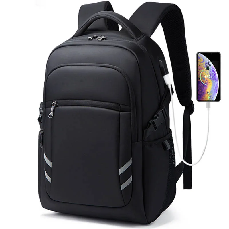 

Wholesale High Quality Waterproof Oxford Fabric usb charging bag unisex laptop backpack with custom, Black,red,blue