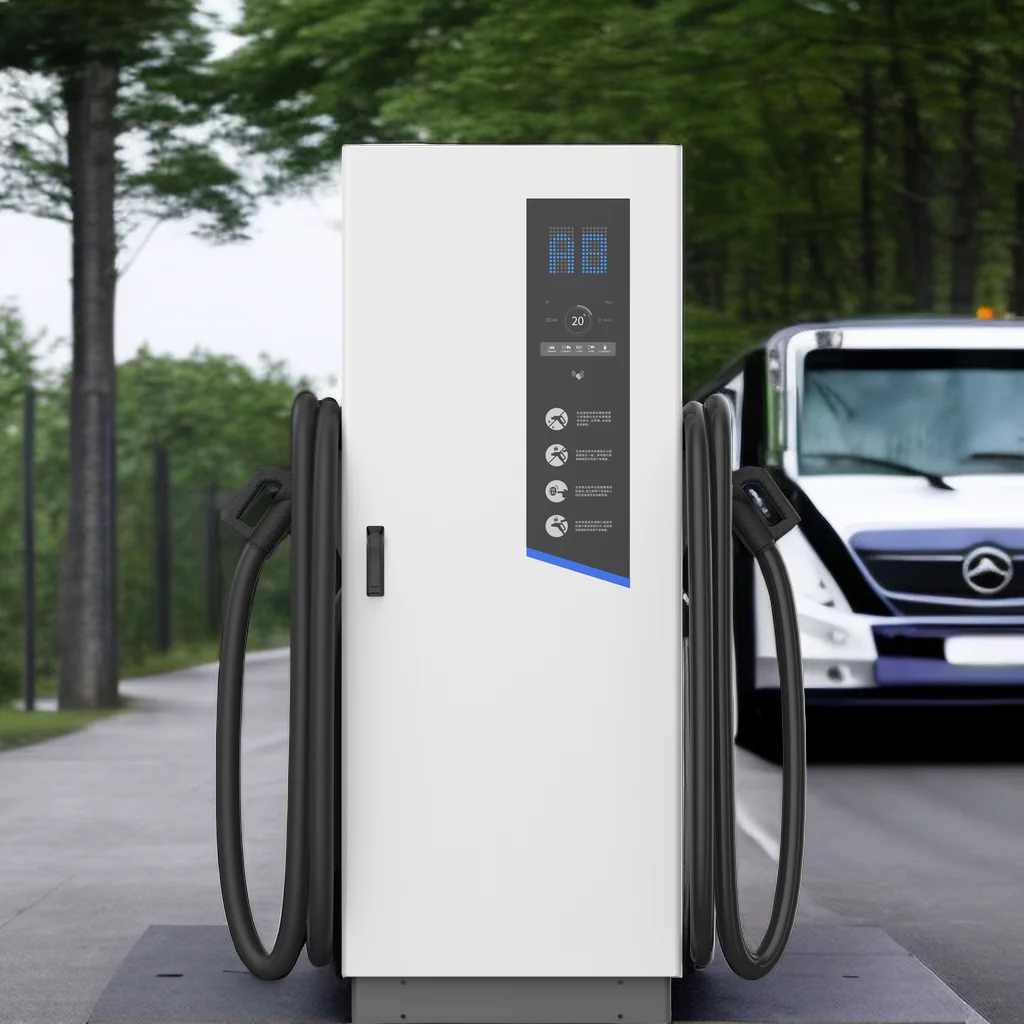 

3 phase ocpp ev dc charger station ccs1 ccs2 ev charging stations 60kw with 5 meter cable