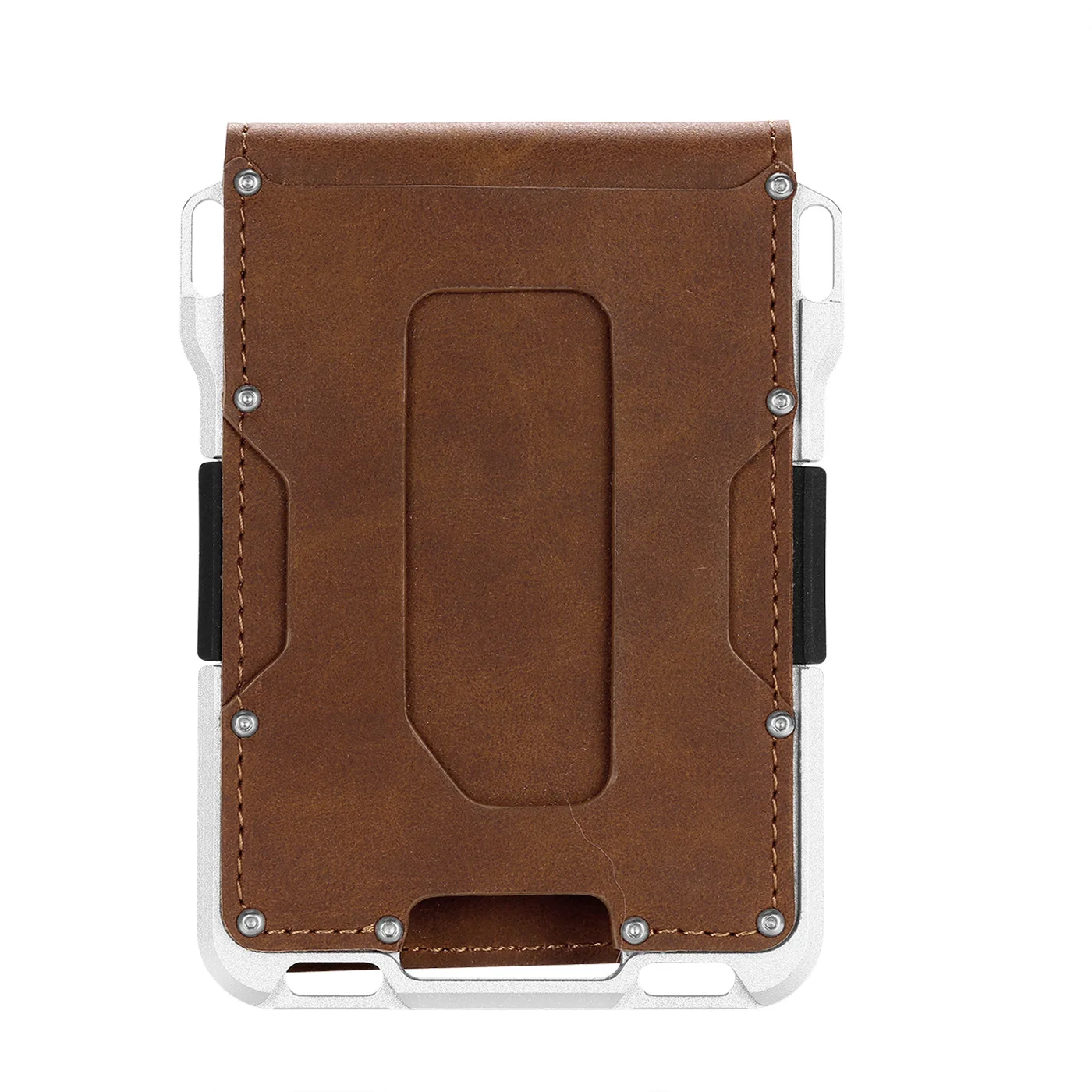 

men pu leather Outdoor anti-theft wallet rfid anti-theft blocking aluminum credit card holder wallet