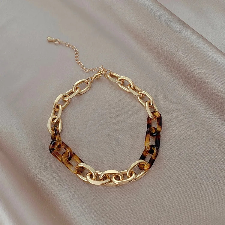 

Jewlery Bracelet Classic Design Leopard Gold Chunky Bracelet Gold Plating, Gold, silver