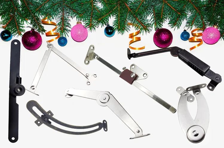 9 Inch Casement and Cabinet Door Folding Lid Stay Support Stand Hinge 