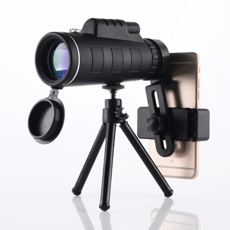 

Outdoor single-cylinder low-light night vision high-resolution high-power telescope, Black