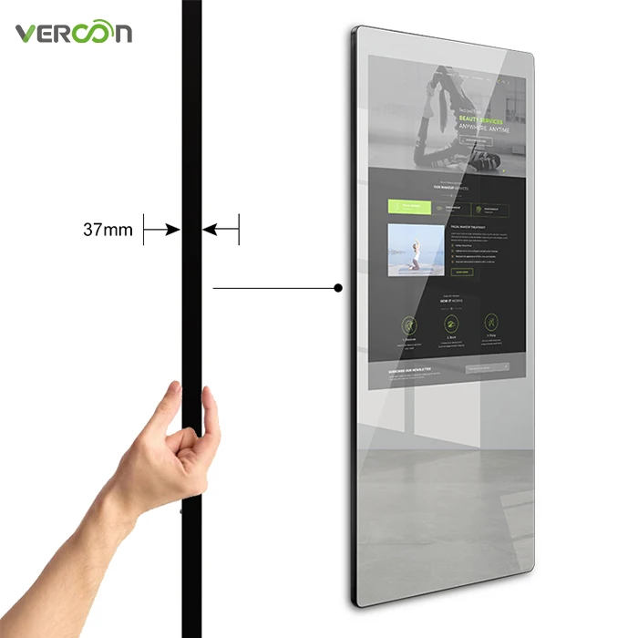 

Vercon 32inch lcd screen yoga mirror display gym smart fitness mirror
