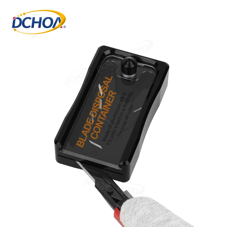 

DCHOA Professional Aluminum Blades Disposal Container for Snap off Blades 9mm 18mm Safely Dispose of Used Blade Case