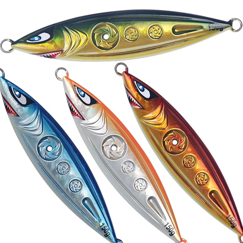 

Slow shake metal jigging spoon iron luminous lead fishing lure sea metal jig  with mustad stainless steel assist hook