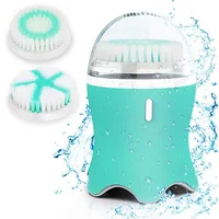 

Best Seller Pore Silicone Sonic Cleanser Wireless Rechargeable Acne Removing Deep Facial Cleansing Brush Skin Care Tool