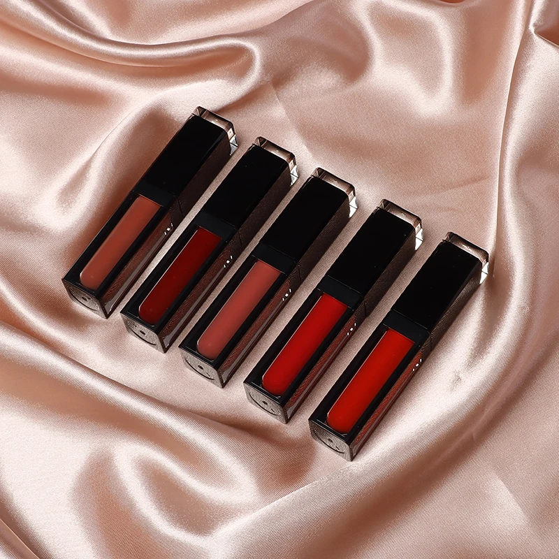 

Wholesale Makeup Private Label Low MOQ Square Vegan Liquid Matte Lipstick Set