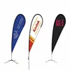 Outdoor Beach Raindrop Double side Printing Flag Beach flag Knife Type For Advertising Promotion