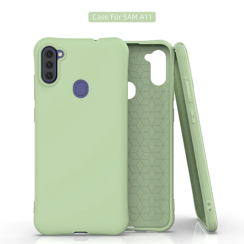 

New Shockproof Colorful Matte TPU Case for Samsung Galaxy M11 A11 Back Covers