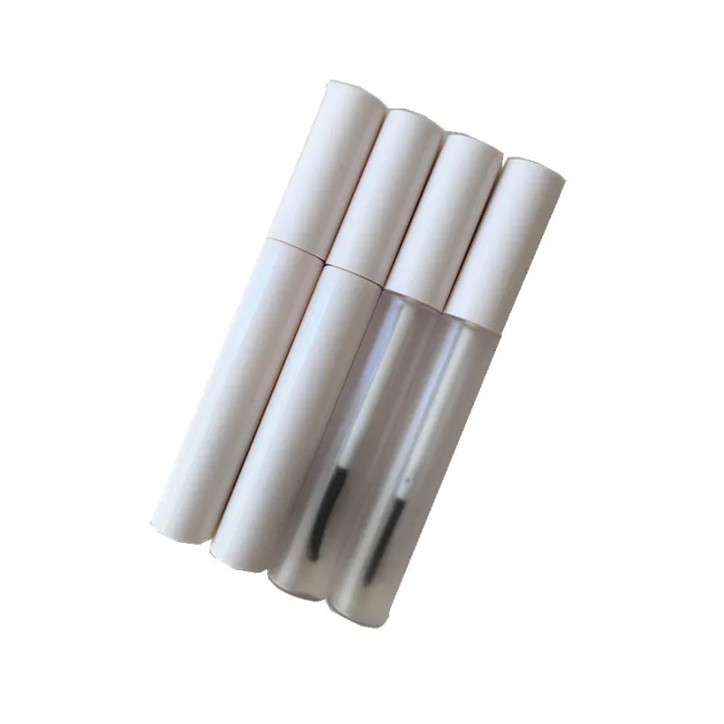 

8-10ml luxury frosted white mascara tube with diamond tube Empty Eyelash Cream mascara Tube makeup cosmetic packages container