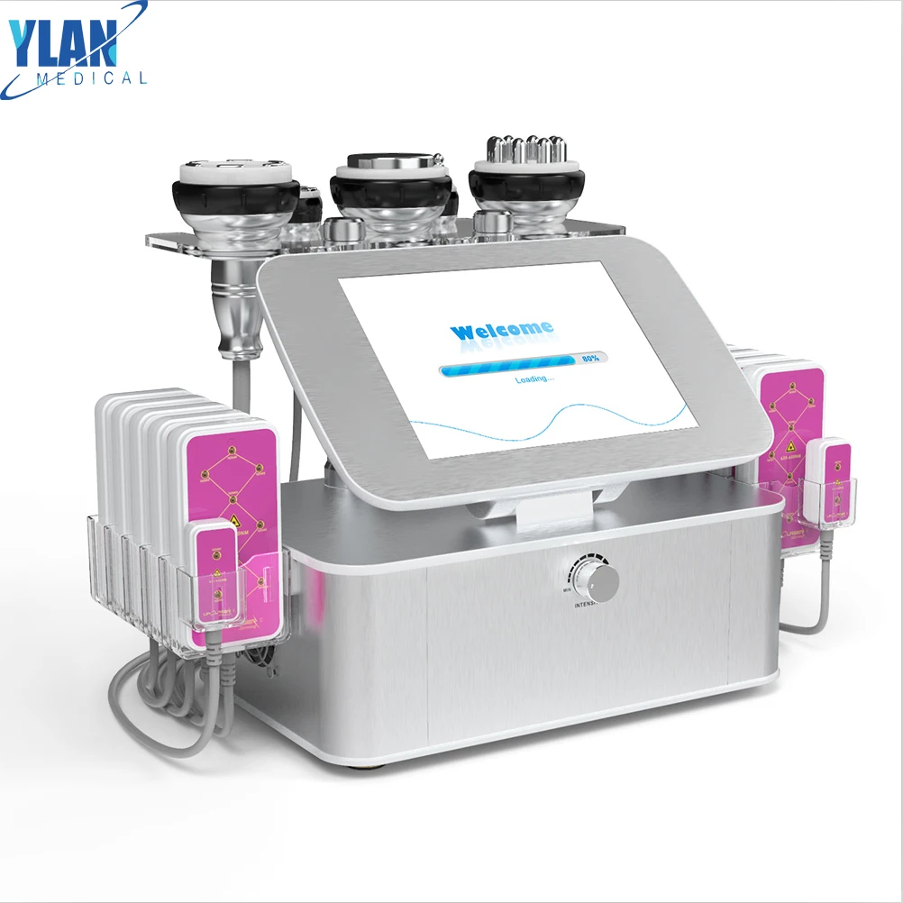 

Hot Seller 7in1 Cavitation Ultrasonic RF 160mw Lop Laser Bipole Quadrupole Multipole