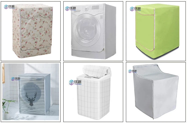 Details about   Washing Machine Cover Laundry Dryer Protect Dustproof Waterproof Sunscreen Cover 
