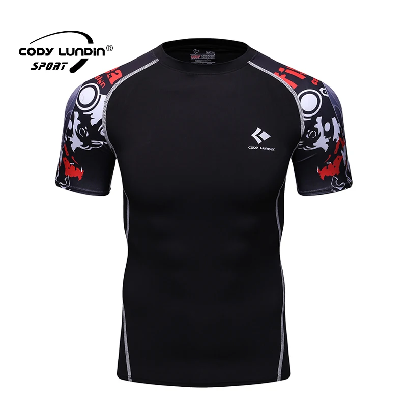 

Wholesale men gym clothing Fitness mens sport t shirt blank compression t-shirt