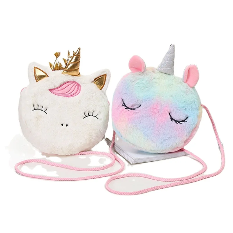 

Fashion Children Girls Shoulder Bag Cute Unicorn Animals Messenger Bag Kids Keys Coin Purse Cute Princess Mini Handbag