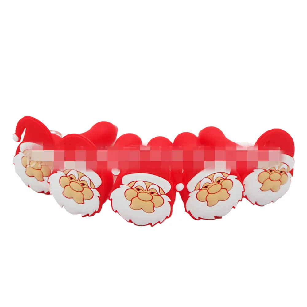 

Christmas Series Santa Claus Silicone Glass Bowl Weed Tobacco Pipe Glass Smoking Pipe, Picture