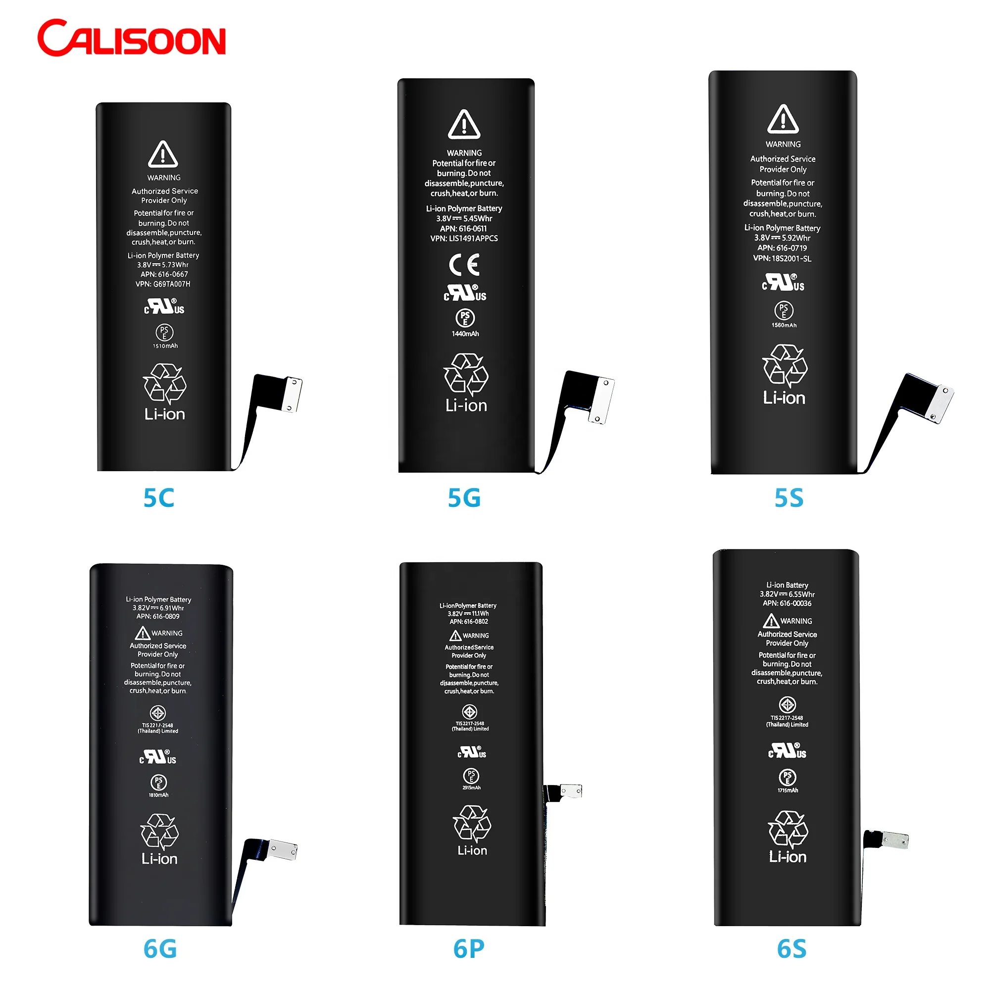 

Calisoon Rechargeable A-Grade Li-Lion Polymer Power Plus Battery for IPhone 8 Battery