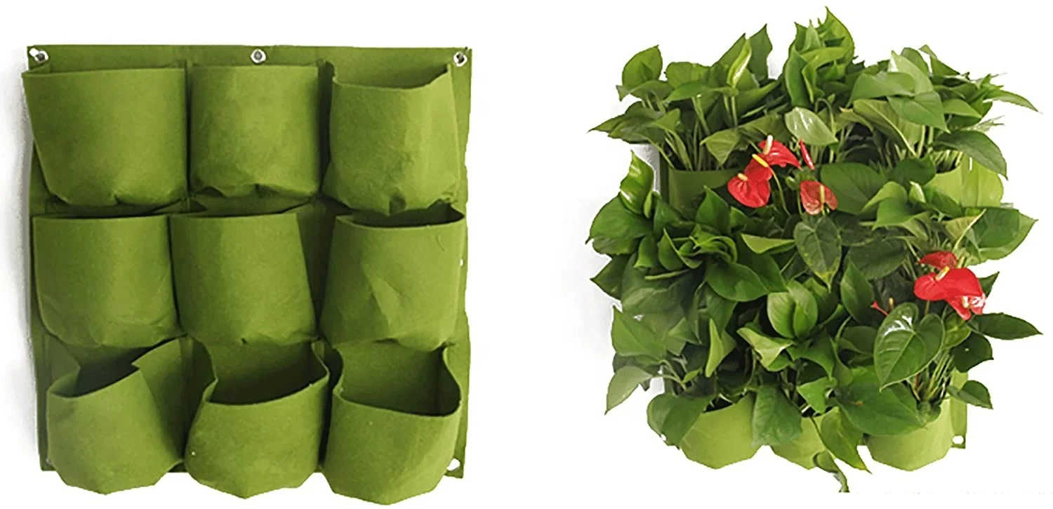 Green Grow Bags Factory Vertical Wall Garden Hanging Planter Plants