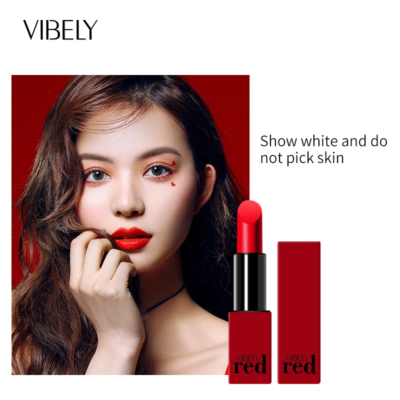 

Wholesale Lip Makeup Waterproof Non-Stick Cup Natural Vegan Velvet Matte Lipstick, 10 colors