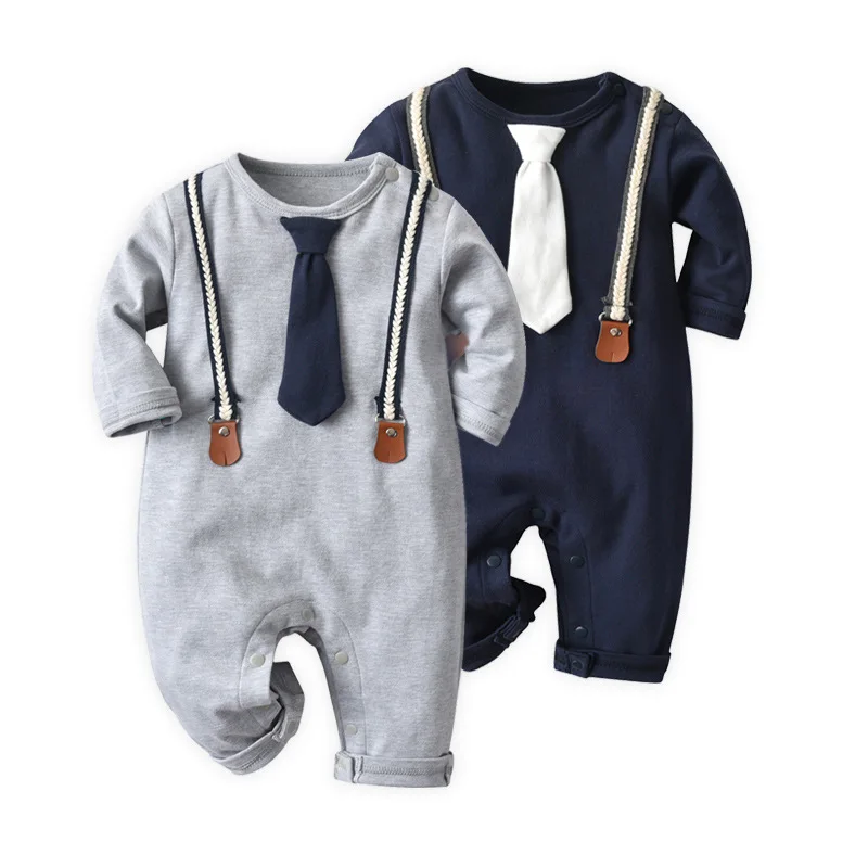 

Newborn Baby Boy Clothes Long Sleeve Cotton Romper Jumpsuit Playsuit Outfits One Pieces Boy Suit