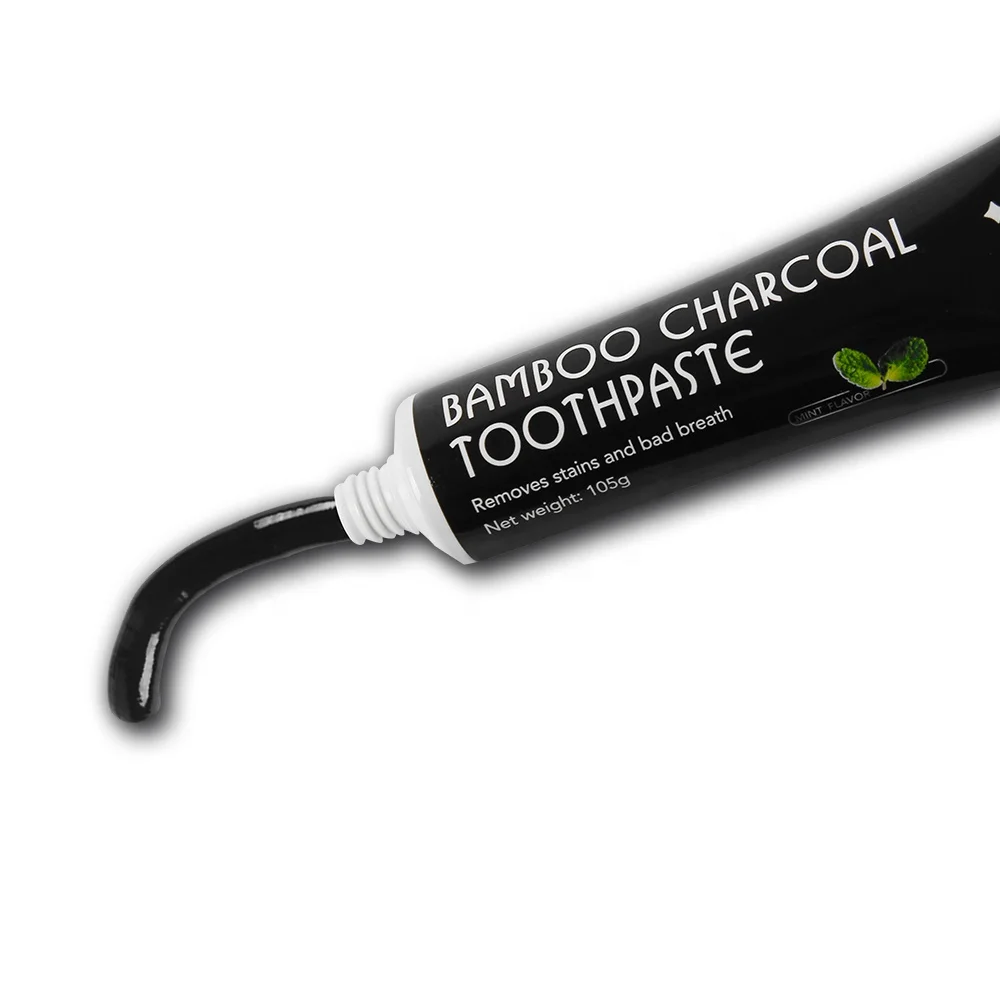 

CE Approved Private Logo Home-used Travel Natural Bamboo Activated Charcoal Toothpaste For Teeth Bleaching, Black