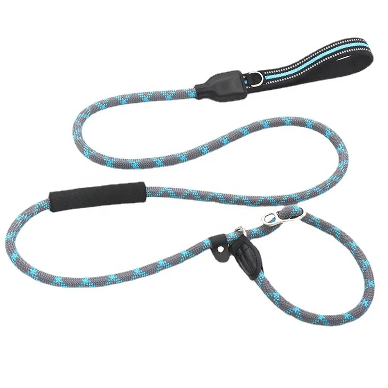 

OEM Durable Dog Leash Collar Reflective Rope Slip Lead Dog Leash with P Chain