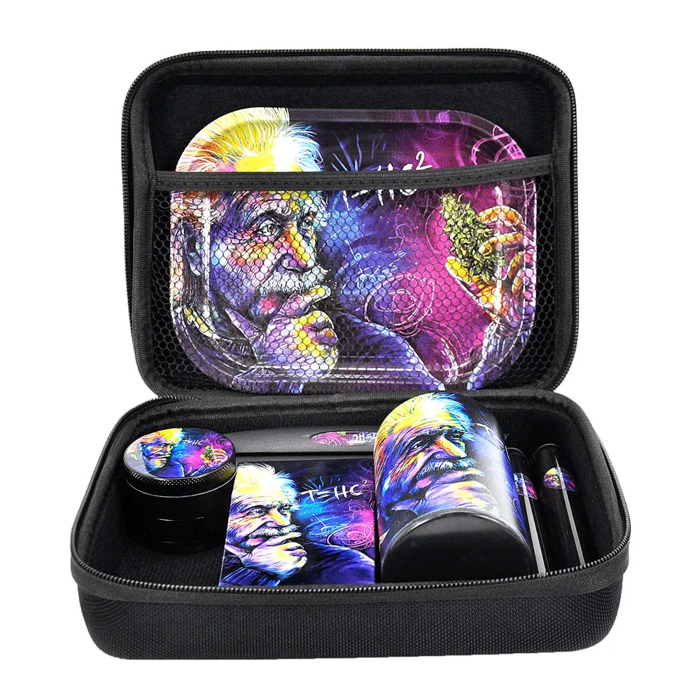 

Einstein Smoking Set Contains Cigarette Tray Cigarette Grinder Storage Tank Cigarette Case Smoking Set