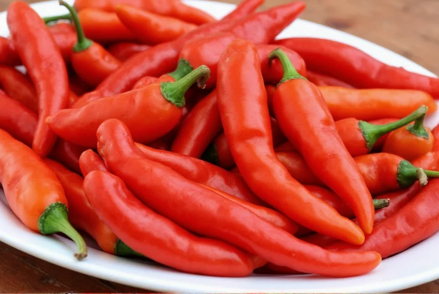 Colorful Selection of Peppers at a Market Stall