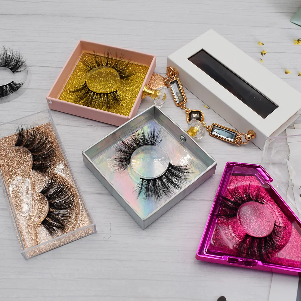 

siberian short crown shape mink eyelashes packaging 3d mink lashes crown lash box