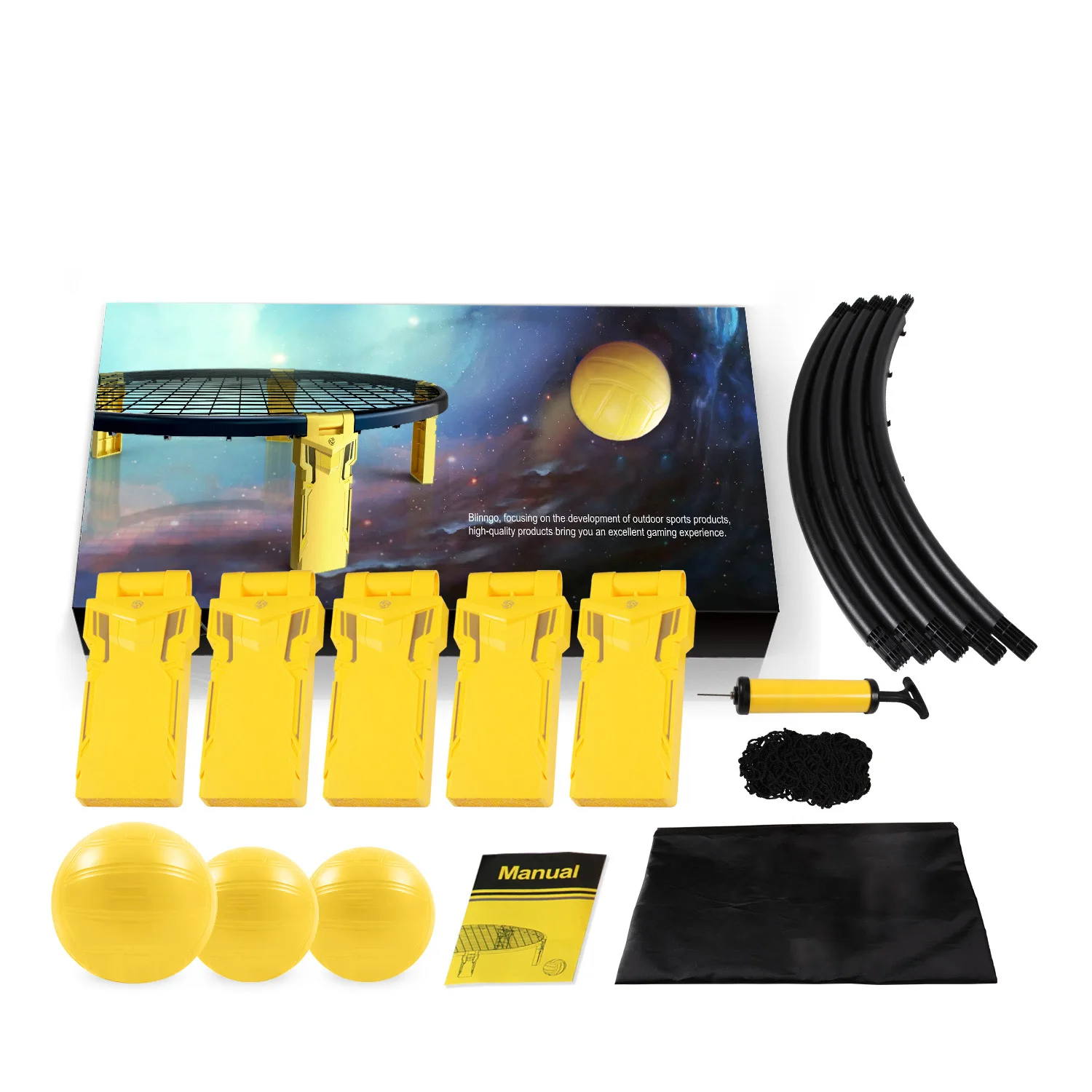 

Spike Ball Game With Creative Leg Design Spike Ball Yard Games Board Game Beach Ball Set For Family Friends Children, As picture shows