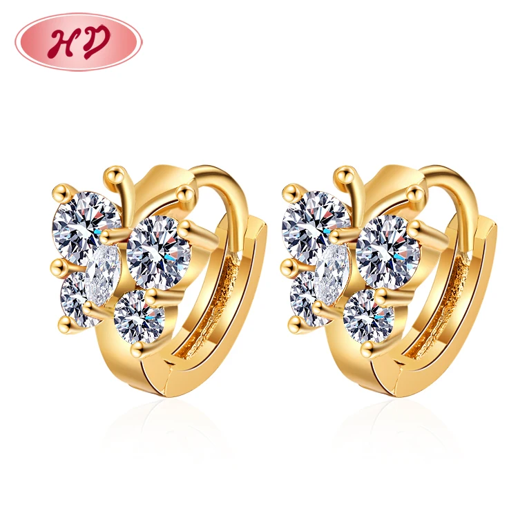 

Designer Fashion Low Moq Women Accessories Chunky Small Jewelry Hoop Earrings 18K Gold Plated 5Mm