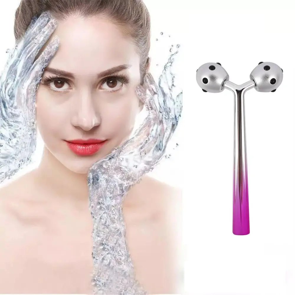 

2021 New Product Handheld Facial Lifting Tool Waterproof 3D Stainless Germiunm Face massager roller for Sale