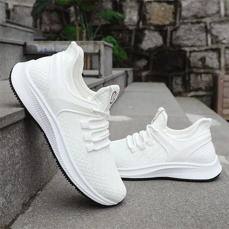 

Wholesale men footwear lace-Up casual breathable sport shoes, Black,white,