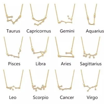 

Factory Wholesale 12 Crystal Zodiac Anklets for Women , Gold Silver Horoscope Adjustable Zodiac Sign Anklet