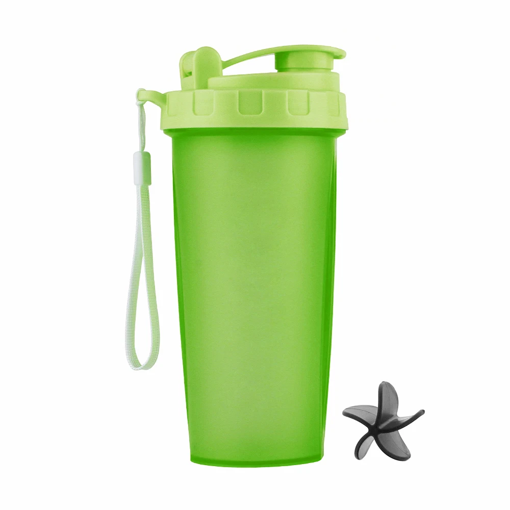 

Hot Sale 700ml Food Grade quality Plastic Protein shaker Bottle Fruit Water bottle with Window