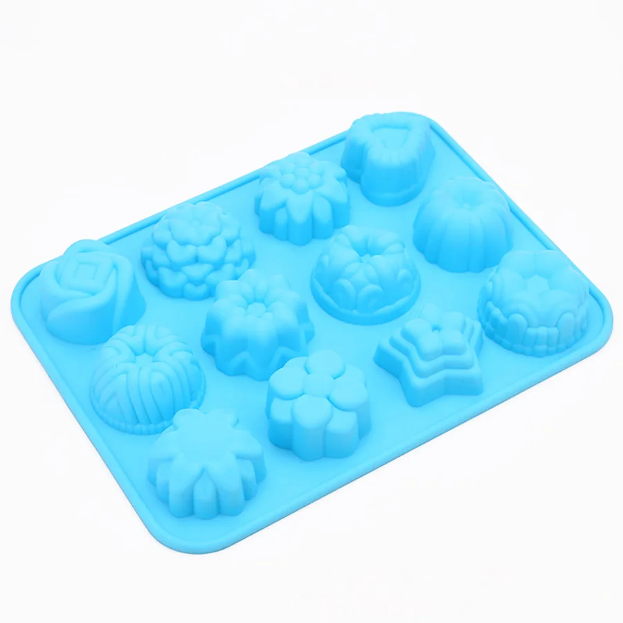

Wholesale Food Grade DIY Silicone Oven Baking Cake Mold Tool Silicon Flower Cake Mold, Pink,red,orange,light green