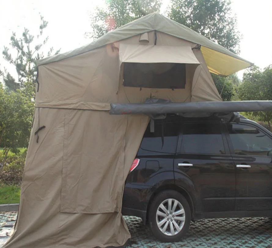 

Rooftop Tent with Rain Fly Roof Top Tent for Any Vehicle Hard Shell RTT