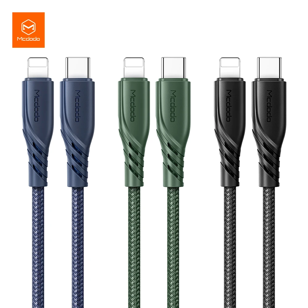 

Mcdodo Cable 20W Pd Charger Type Usb C Braided Cable Usb C To Lightning Cable For Iphone 13 12