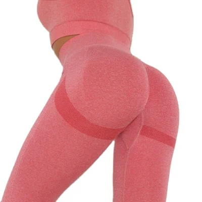 

Women's Tummy Control Workout Seamless Leggings Scrunch Booty Yoga Jogging Pants Peach Butt Sport Tights