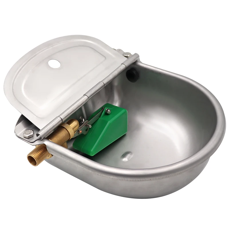 Cattle Drinker Stainless Steel Horse Drinkers Automatic Cow Drinker Water Float Ball Copper Valve Cattle Drinking Water Bowl